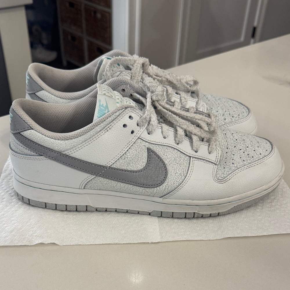 Nike White and Blue Casual Sneakers